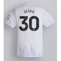 Stroje piłkarskie Manchester United Benjamin Sesko #30 Koszulka Wyjazdowej 2025-26 Krótki Rękaw